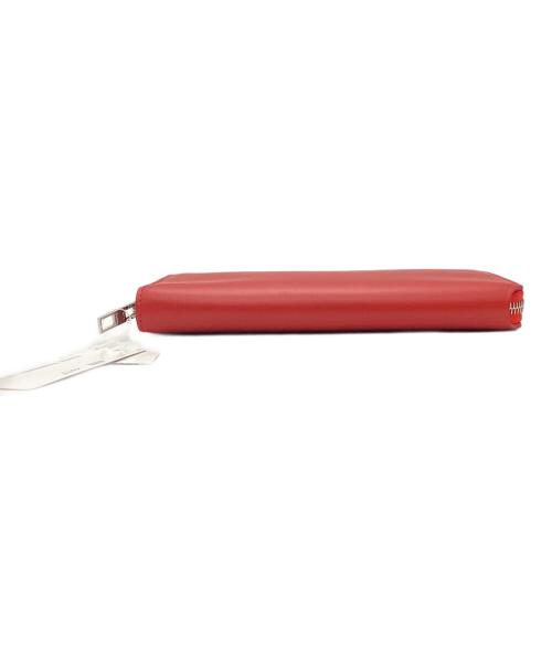 Acne studios（アクネ ストゥディオズ）ACNE STUDIOS (アクネ ストゥディオズ) ラウンドジップ長財布 レッド 未使用品の古着・服飾アイテム