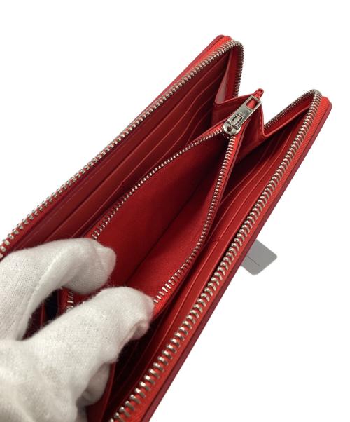 Acne studios（アクネ ストゥディオズ）ACNE STUDIOS (アクネ ストゥディオズ) ラウンドジップ長財布 レッド 未使用品の古着・服飾アイテム