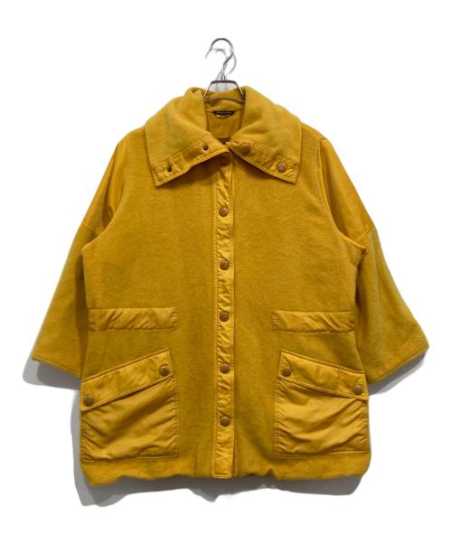 Weekend by Max Mara（ウィークエンド マックスマーラ）Weekend by Max Mara (ウィークエンド マックスマーラ) 切替コート イエロー サイズ:42の古着・服飾アイテム