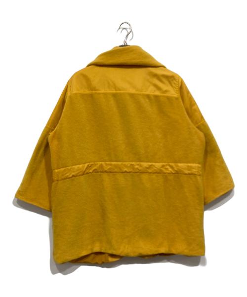 Weekend by Max Mara（ウィークエンド マックスマーラ）Weekend by Max Mara (ウィークエンド マックスマーラ) 切替コート イエロー サイズ:42の古着・服飾アイテム