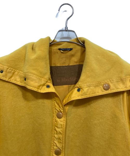 Weekend by Max Mara（ウィークエンド マックスマーラ）Weekend by Max Mara (ウィークエンド マックスマーラ) 切替コート イエロー サイズ:42の古着・服飾アイテム
