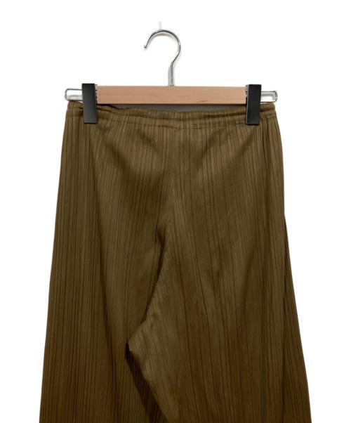 PLEATS PLEASE（プリーツプリーズ）PLEATS PLEASE (プリーツプリーズ) プリーツロングパンツ ブラウン サイズ:Sの古着・服飾アイテム