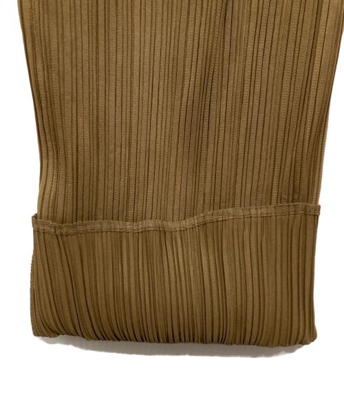 PLEATS PLEASE（プリーツプリーズ）PLEATS PLEASE (プリーツプリーズ) プリーツロングパンツ ブラウン サイズ:Sの古着・服飾アイテム