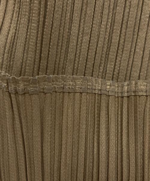 PLEATS PLEASE（プリーツプリーズ）PLEATS PLEASE (プリーツプリーズ) プリーツロングパンツ ブラウン サイズ:Sの古着・服飾アイテム