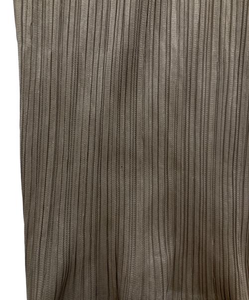 PLEATS PLEASE（プリーツプリーズ）PLEATS PLEASE (プリーツプリーズ) プリーツロングパンツ ブラウン サイズ:Sの古着・服飾アイテム