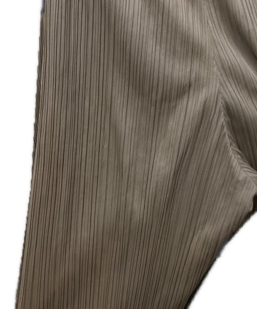 PLEATS PLEASE（プリーツプリーズ）PLEATS PLEASE (プリーツプリーズ) プリーツロングパンツ ブラウン サイズ:Sの古着・服飾アイテム