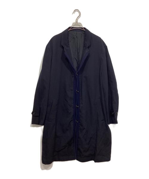 COMME des GARCONS（コムデギャルソン）COMME des GARCONS (コムデギャルソン) ニット 切替 コート ネイビー サイズ:Mの古着・服飾アイテム