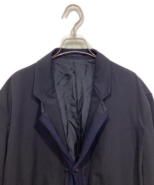 COMME des GARCONS（コムデギャルソン）COMME des GARCONS (コムデギャルソン) ニット 切替 コート ネイビー サイズ:Mの古着・服飾アイテム