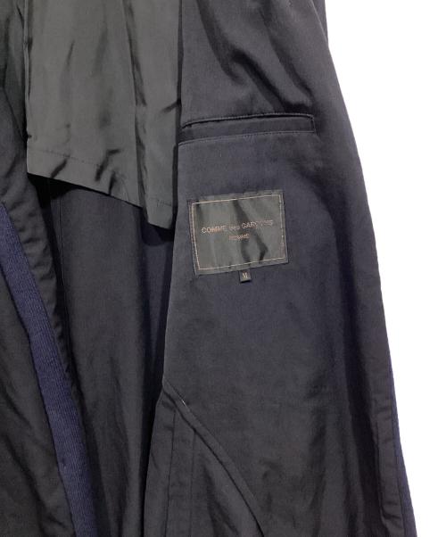 COMME des GARCONS（コムデギャルソン）COMME des GARCONS (コムデギャルソン) ニット 切替 コート ネイビー サイズ:Mの古着・服飾アイテム