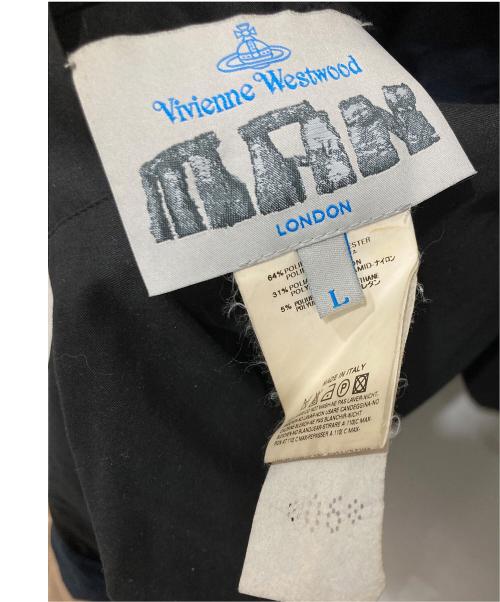 Vivienne Westwood man（ヴィヴィアン ウェストウッド マン）Vivienne Westwood man (ヴィヴィアン ウェストウッド マン) 変形コート ブラック×ネイビー サイズ:Lの古着・服飾アイテム