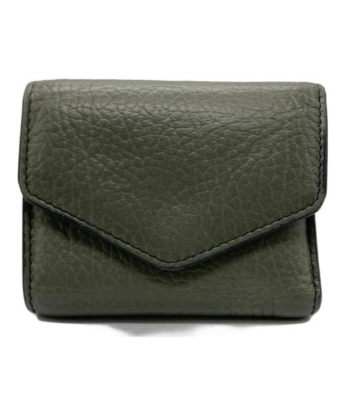 Maison Margiela（メゾンマルジェラ）Maison Margiela (メゾンマルジェラ) 2つ折り財布 グリーンの古着・服飾アイテム