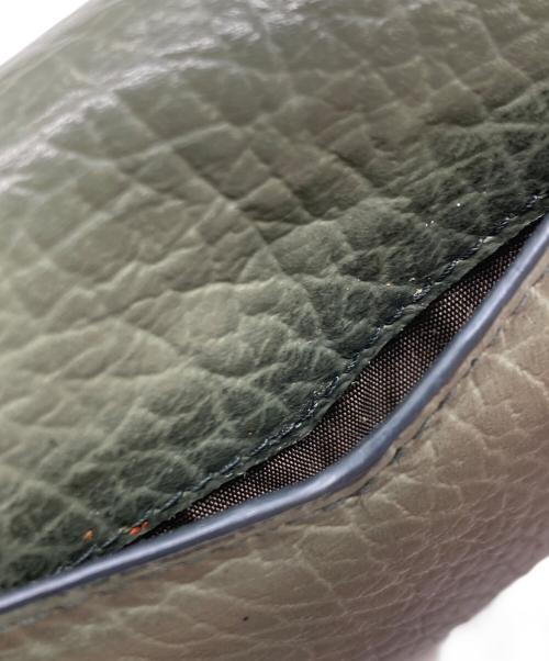 Maison Margiela（メゾンマルジェラ）Maison Margiela (メゾンマルジェラ) 2つ折り財布 グリーンの古着・服飾アイテム