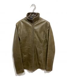 Y'2 leather（ワイツーレザー）の古着「シングルライダースジャケット」｜ブラック