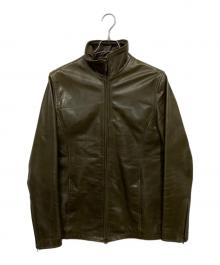 SCHAFFEN（シャッフェン）の古着「レザージャケット」｜オリーブ