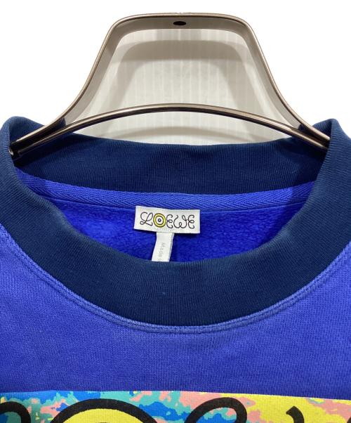 LOEWE（ロエベ）LOEWE (ロエベ) EYE Natureスクリーンプリント スウェット ブルー サイズ:XSの古着・服飾アイテム
