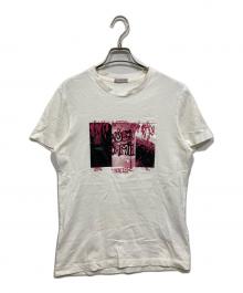 MONCLER（モンクレール）の古着「MAGLIA プリント 半袖Tシャツ」｜ホワイト