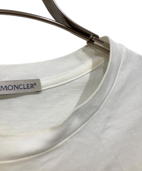 MONCLER（モンクレール）MONCLER (モンクレール) MAGLIA プリント 半袖Tシャツ ホワイト サイズ:Sの古着・服飾アイテム