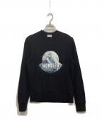 MONCLERモンクレール）の古着「MAGLIA GIROCOLLO/ロゴクルーネックスウェット」｜ブラック