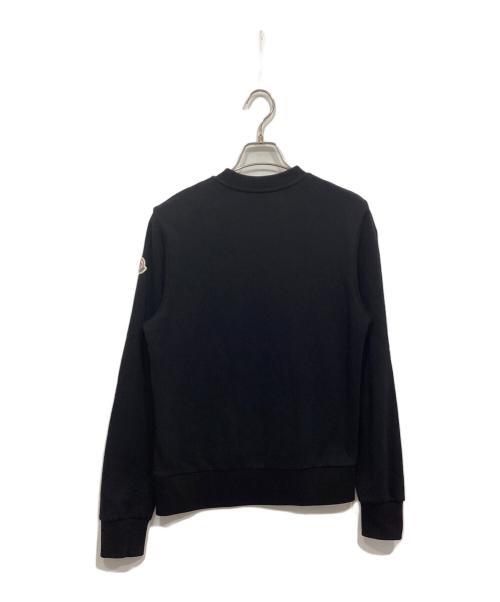 MONCLER（モンクレール）MONCLER (モンクレール) MAGLIA GIROCOLLO/ロゴクルーネックスウェット ブラック サイズ:Sの古着・服飾アイテム