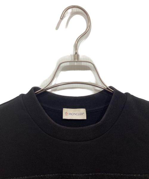 MONCLER（モンクレール）MONCLER (モンクレール) MAGLIA GIROCOLLO/ロゴクルーネックスウェット ブラック サイズ:Sの古着・服飾アイテム
