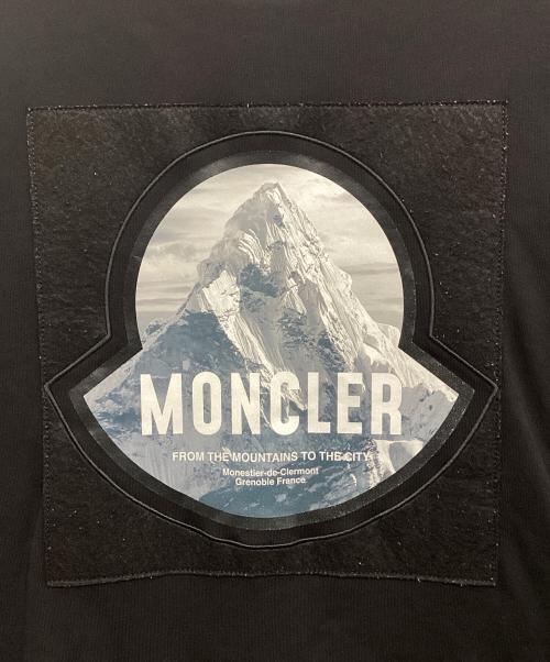MONCLER（モンクレール）MONCLER (モンクレール) MAGLIA GIROCOLLO/ロゴクルーネックスウェット ブラック サイズ:Sの古着・服飾アイテム