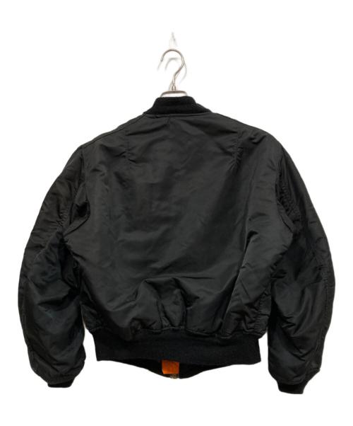 ALPHA（アルファ）ALPHA (アルファ) MA-1ジャケット ブラック サイズ:LARGEの古着・服飾アイテム