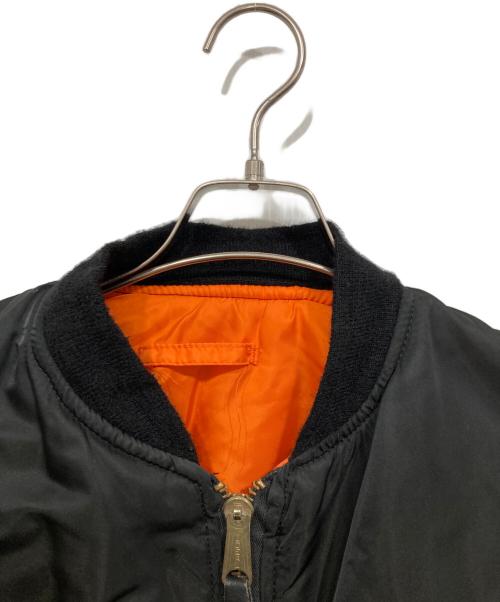 ALPHA（アルファ）ALPHA (アルファ) MA-1ジャケット ブラック サイズ:LARGEの古着・服飾アイテム