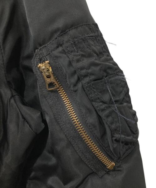 ALPHA（アルファ）ALPHA (アルファ) MA-1ジャケット ブラック サイズ:LARGEの古着・服飾アイテム