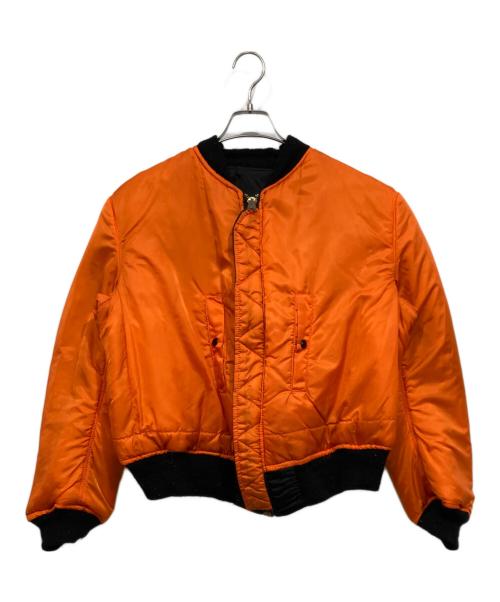 ALPHA（アルファ）ALPHA (アルファ) MA-1ジャケット ブラック サイズ:LARGEの古着・服飾アイテム