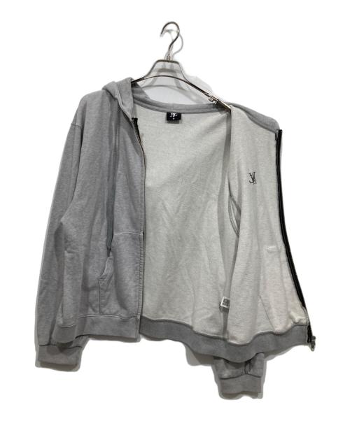 wooalong（ウアロン）wooalong (ウアロン) ジップパーカー グレー サイズ:Ｍの古着・服飾アイテム