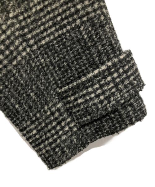 Spick and Span（スピック＆スパン）Spick and Span (スピック＆スパン) Wスライバーチェックハーフコート グレー サイズ:36の古着・服飾アイテム