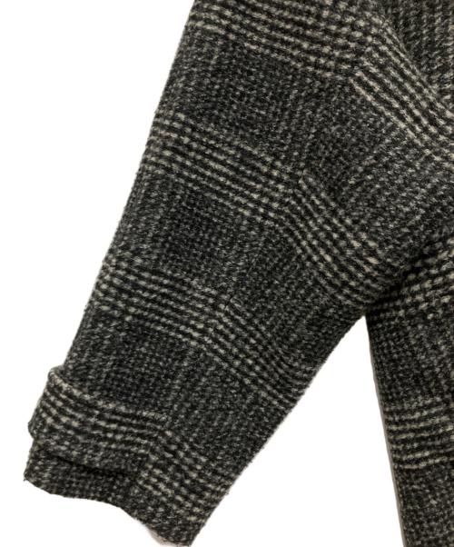 Spick and Span（スピック＆スパン）Spick and Span (スピック＆スパン) Wスライバーチェックハーフコート グレー サイズ:36の古着・服飾アイテム