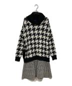 BLUE LABEL CRESTBRIDGEブルーレーベルクレストブリッジ）の古着「長袖ワンピース」｜ブラック