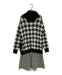 BLUE LABEL CRESTBRIDGE（ブルーレーベルクレストブリッジ）の古着「長袖ワンピース」｜ブラック