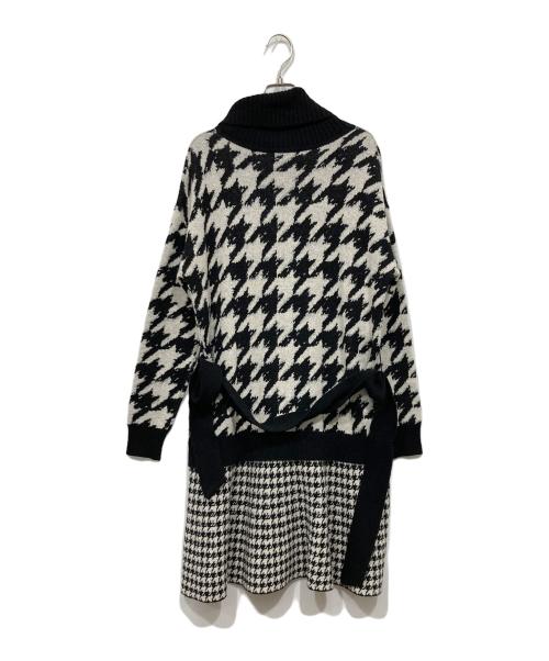 BLUE LABEL CRESTBRIDGE（ブルーレーベルクレストブリッジ）BLUE LABEL CRESTBRIDGE (ブルーレーベルクレストブリッジ) 長袖ワンピース ブラック サイズ:38の古着・服飾アイテム