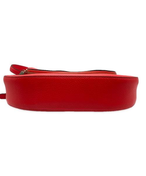 Kate Spade（ケイトスペード）Kate Spade (ケイトスペード) レイラミディアムフラップショルダーバッグ レッドの古着・服飾アイテム