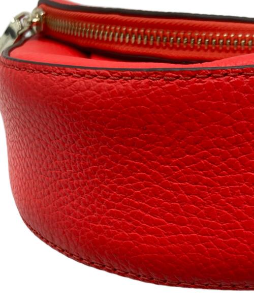 Kate Spade（ケイトスペード）Kate Spade (ケイトスペード) レイラミディアムフラップショルダーバッグ レッドの古着・服飾アイテム