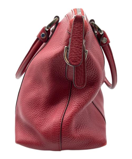 GUCCI（グッチ）GUCCI (グッチ) インターロッキング2WAYショルダーバッグ レッドの古着・服飾アイテム
