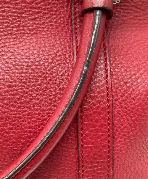 GUCCI（グッチ）GUCCI (グッチ) インターロッキング2WAYショルダーバッグ レッドの古着・服飾アイテム