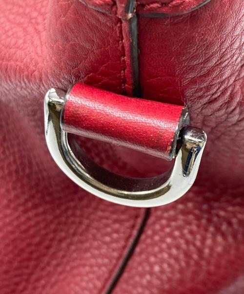 GUCCI（グッチ）GUCCI (グッチ) インターロッキング2WAYショルダーバッグ レッドの古着・服飾アイテム