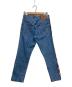 LEVI'S (リーバイス) クロップドラインデニムパンツ ブルー サイズ:W27L26：4000円