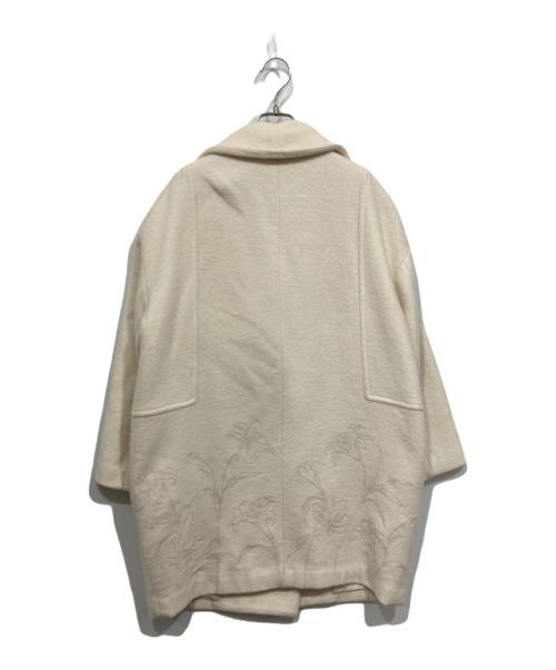 Lily Brown（リリーブラウン）Lily Brown (リリーブラウン) embroideryコクーンコート ホワイト サイズ:ONE SIZEの古着・服飾アイテム