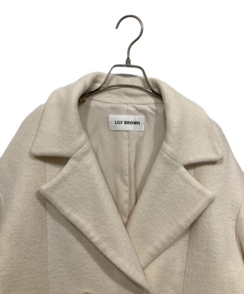 Lily Brown（リリーブラウン）Lily Brown (リリーブラウン) embroideryコクーンコート ホワイト サイズ:ONE SIZEの古着・服飾アイテム