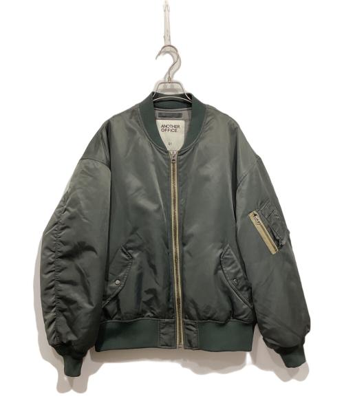 ANOTHER OFFICE（アナザーオフィス）ANOTHER OFFICE (アナザーオフィス) MA-1ジャケット / NEO MA-1 JACKET グリーン サイズ:01の古着・服飾アイテム