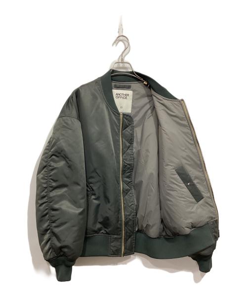 ANOTHER OFFICE（アナザーオフィス）ANOTHER OFFICE (アナザーオフィス) MA-1ジャケット / NEO MA-1 JACKET グリーン サイズ:01の古着・服飾アイテム