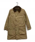 Barbourバブアー）の古着「ノンオイルミドルコーデュロイカラーコート」｜ベージュ