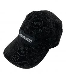 SUPREME（シュプリーム）の古着「Velvet paisley camp cap」｜ブラック