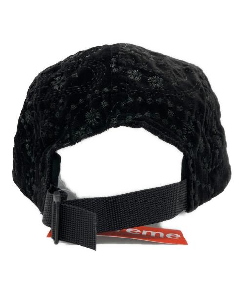SUPREME（シュプリーム）SUPREME (シュプリーム) Velvet paisley camp cap ブラック 未使用品の古着・服飾アイテム