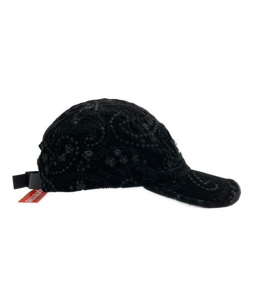 SUPREME（シュプリーム）SUPREME (シュプリーム) Velvet paisley camp cap ブラック 未使用品の古着・服飾アイテム