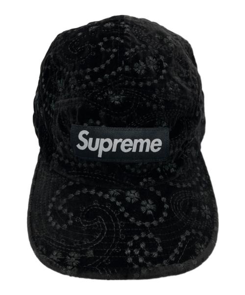 SUPREME（シュプリーム）SUPREME (シュプリーム) Velvet paisley camp cap ブラック 未使用品の古着・服飾アイテム